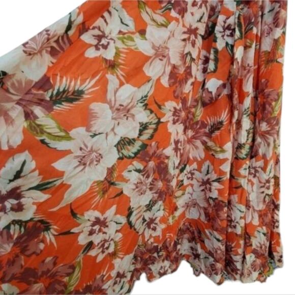 Truly 4 you Gorgeous flowy tropical floral maxi skirt plus size 2X - Picture 9 of 9